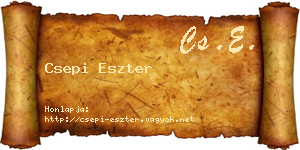 Csepi Eszter névjegykártya